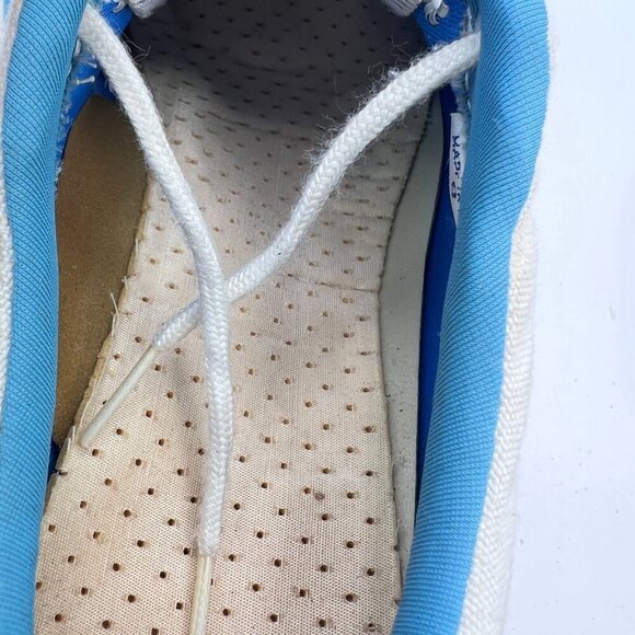 Vintage Converse One Star Chris Evert Women Size 9 White Blue Training Shoes - Picture 14 of 16